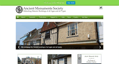Desktop Screenshot of ancientmonumentssociety.org.uk