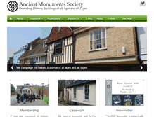 Tablet Screenshot of ancientmonumentssociety.org.uk